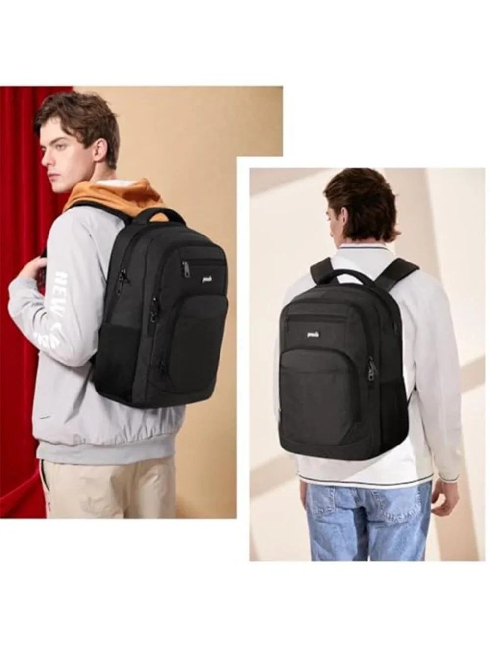 Large 35L Laptop Backpack USB Charging Port Waterproof Travel School College